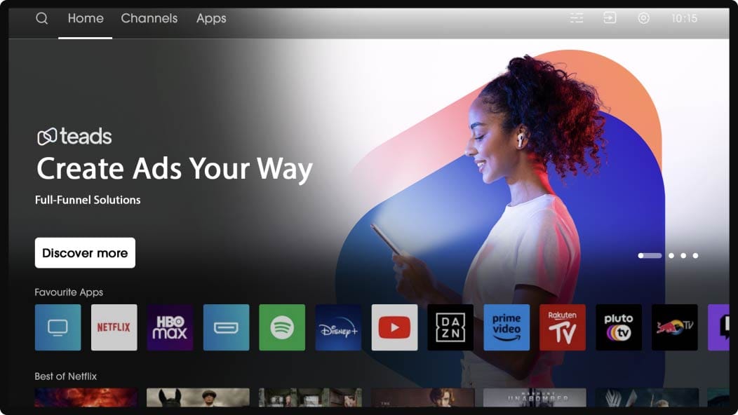 CTV HomeScreen - Ad Formats Specifications