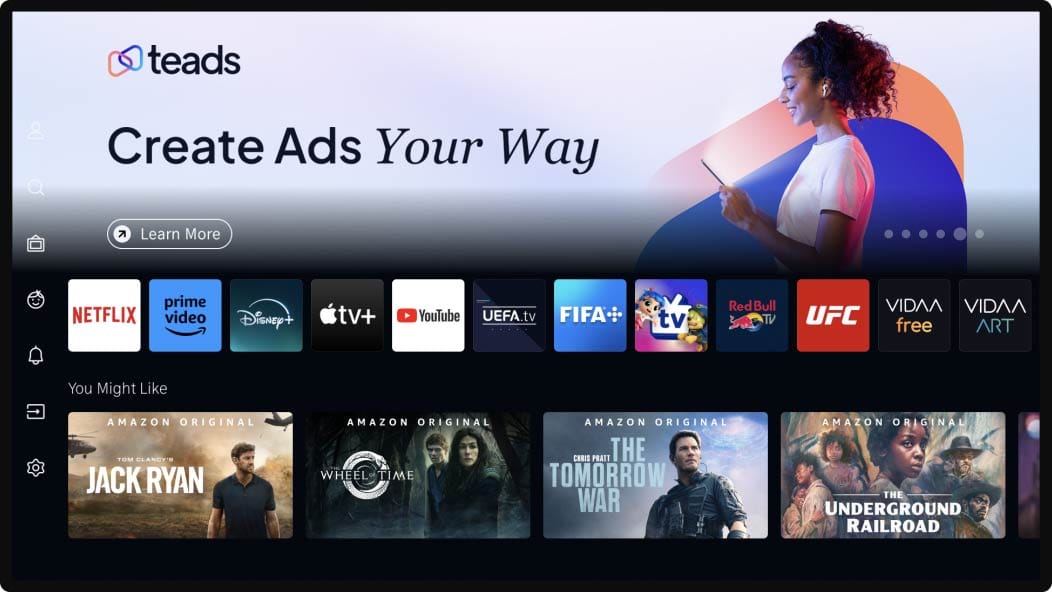CTV HomeScreen - Ad Formats Specifications